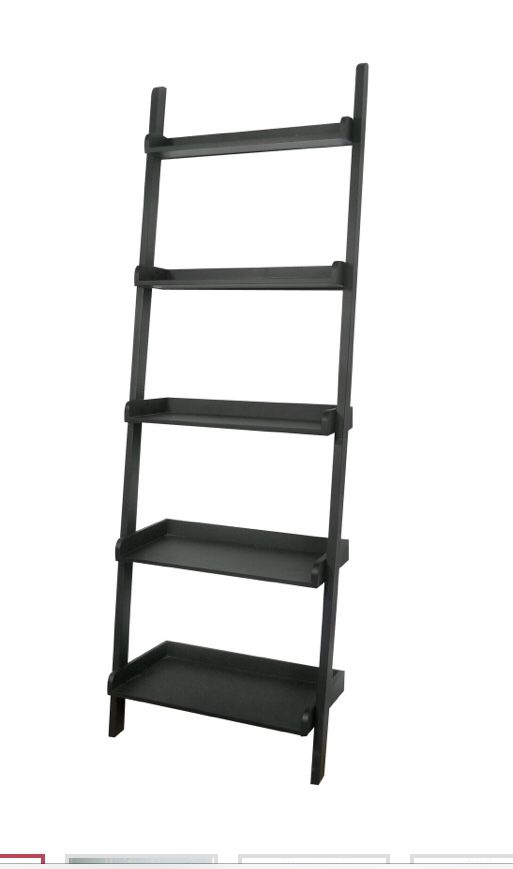 Crate and Barrel Leaning Shelf Bookcase