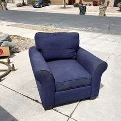 Pottery Barn Navy Blue Roll Arm Buchanan Chairs $35 Firm Each. 2 Available 