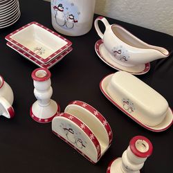 Royal Seasons Stoneware Snowman Set for 12