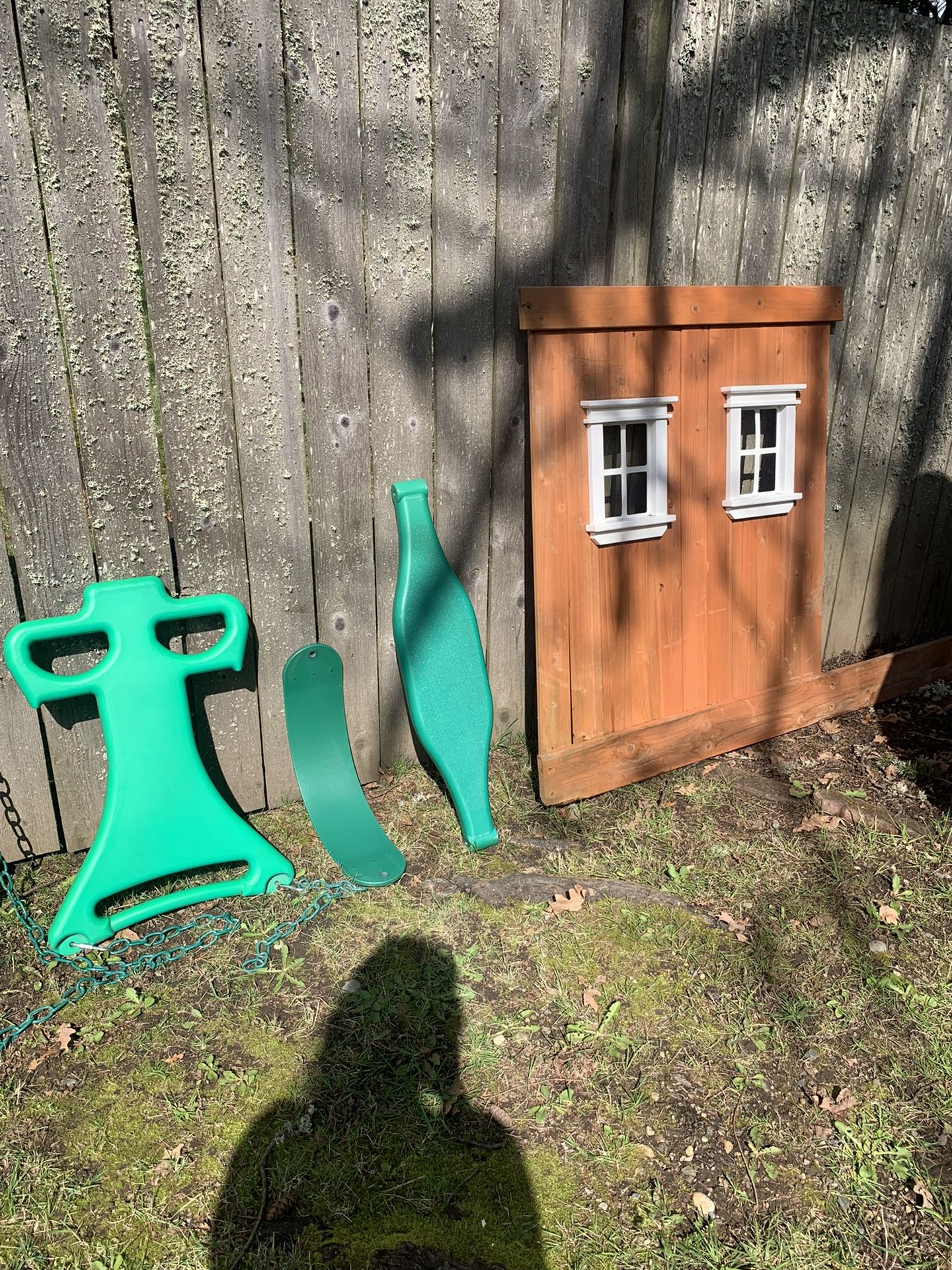 Outdoor Children's Play-set Swings And Slide