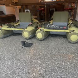 2 Cumberland Float Tubes ,pump and Spare Bladder