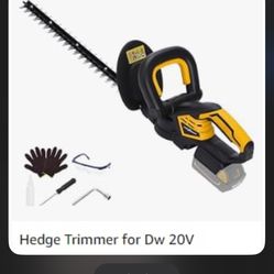 Hedge Trimmer For Dw 20v Battery (battery Not Included)