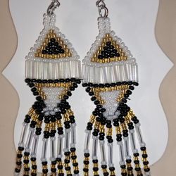 Hand Made Bead Earrings 