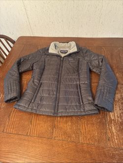 Patagonia Radalie Puffer Jacket Women’s S Dark Gray Quilted Full Zip Excellent