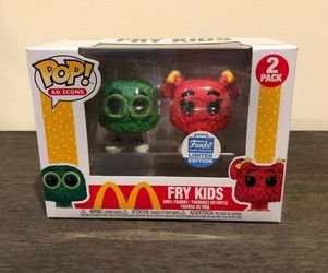 Funko Shop Exclusive Pop! McDonald's Fry Kids Guys 2 Pack Green Red Limited