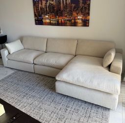 Cloud sectional/sofa loveseat set seme day delivery