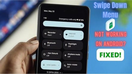 Android Notification Bar Not Sliding Down – Touch Digitizer Edge Mapping Repair