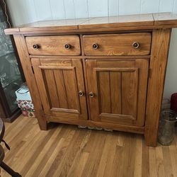 Oak Buffet Cabinet 