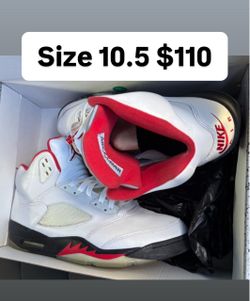 Jordan retro 5s fire red nike air 10.5