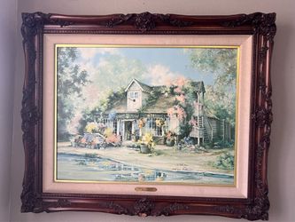 Large Framed Marty Bell Limited Edition Print – Gomshall Flower Shop