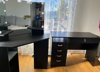 Vanity & desk matching set