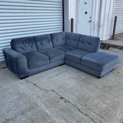 Small Blue Sectional Couch