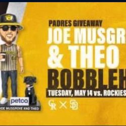 Padres Vs Rockies (Joe Musgrove Bobblehead)