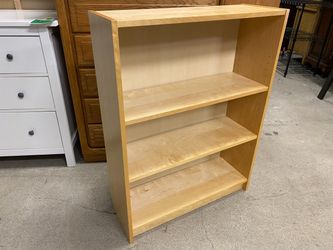 Blonde Low 3-Shelf Bookcase