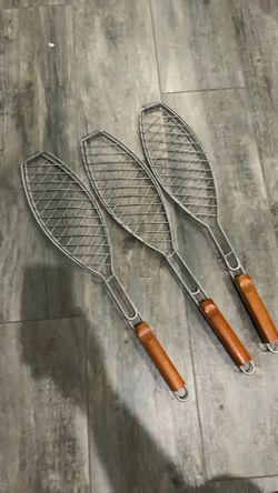 Fish Grill Baskets Set of 3