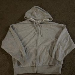 Grey Alo Hoodie Zip Up (Medium)