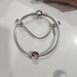 Pandora Bracelet 7in With Santa Charm 