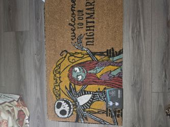 Nightmare Before Christmas Door Mat