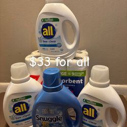 All laundry detergent bundle