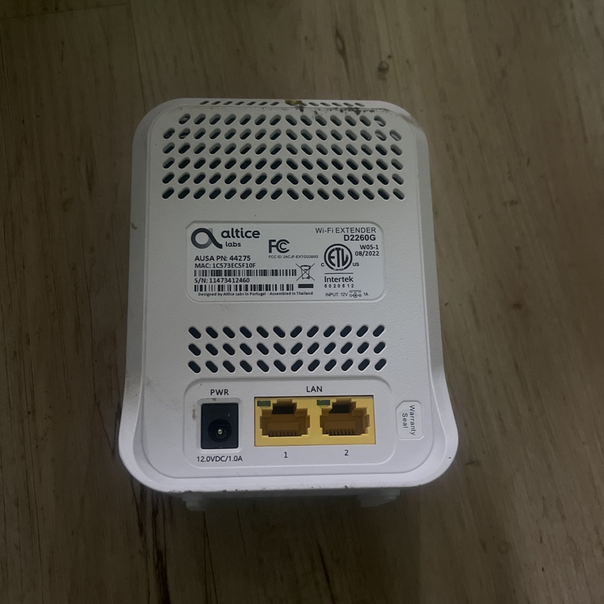 Altice Wifi Extender