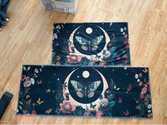 Goth kitchen mat set of 2