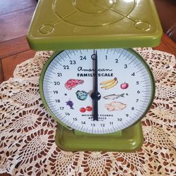 American Family Kitchen Scale Vintage Rustic Farmhouse