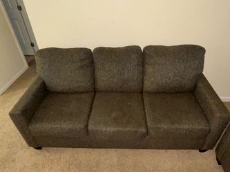 3 piece dark grey sofa