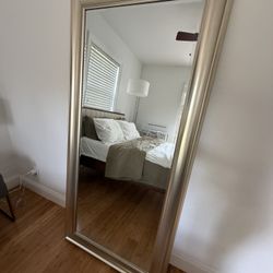 Large Full Length Mirror W Gold Frame