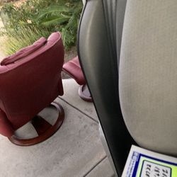 Mid Century Recliner With Ottoman 