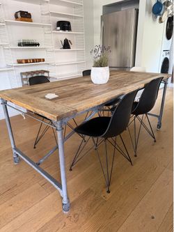 Rustic modern farmhouse table