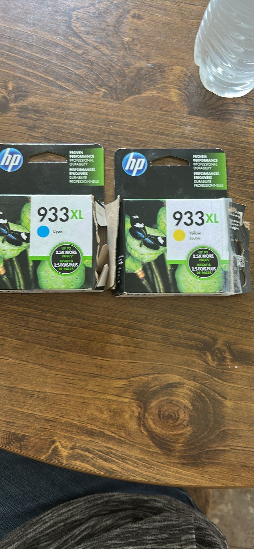 HP Printer Ink 933xL. Both For A Total Of 4.00