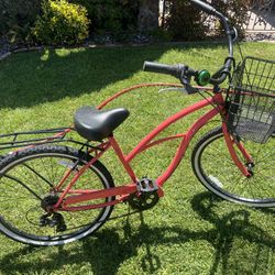 Woman’s Beach Cruiser Bike