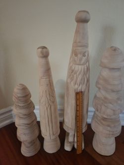 4 Wooden Figures