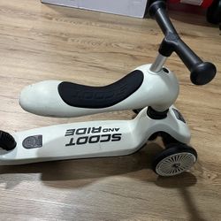Scoot& ride 2-in-1 ride on stand kids scooter, ages 1-5, highwaykick 1