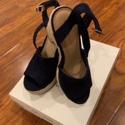 Blue Wedges Size 9