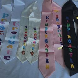 Preschool And Kindergarden Sashes 