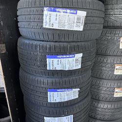 SET OF FOUR NEW TIRES 225/40/18 ROYALBLACK INCLUDING MOUNT AND BALANCE ASK ME FOR SIZE AND BRANDS 