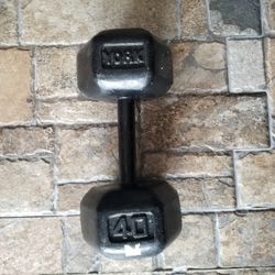 Iron Dumbell 40lbs For Mma Boxing Cross Fit Wrestling