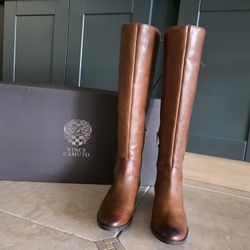 Brown Leather Riding Boots 