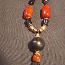 Vintage Chunky Beaded Necklaces 