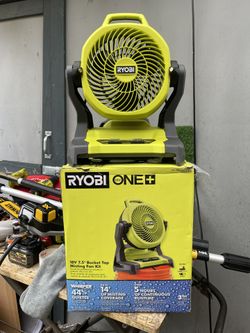 Ryobi 18v Mist Fan NO BATTERY NO CHARGE 