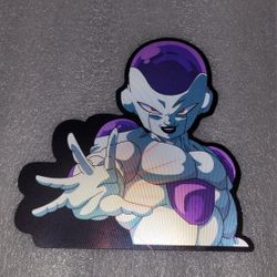 Dragon Ball Frieza Holographic Lenticular Anime Decal, Waterproof Peeker Sticker