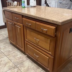 Kitchen Island With Cabinets And Drawers For Sale 