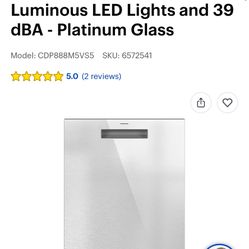 Cafe 24” Top Control Smart Dish Washer -platinum Glass