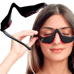 Eyelift Red Light Therapy for Eyes - Under Eye Red Light Therapy Glasses 685nm - Red Light Therapy for Eyes Bags, Wrinkles, Fine Lines, Crow's Feet an