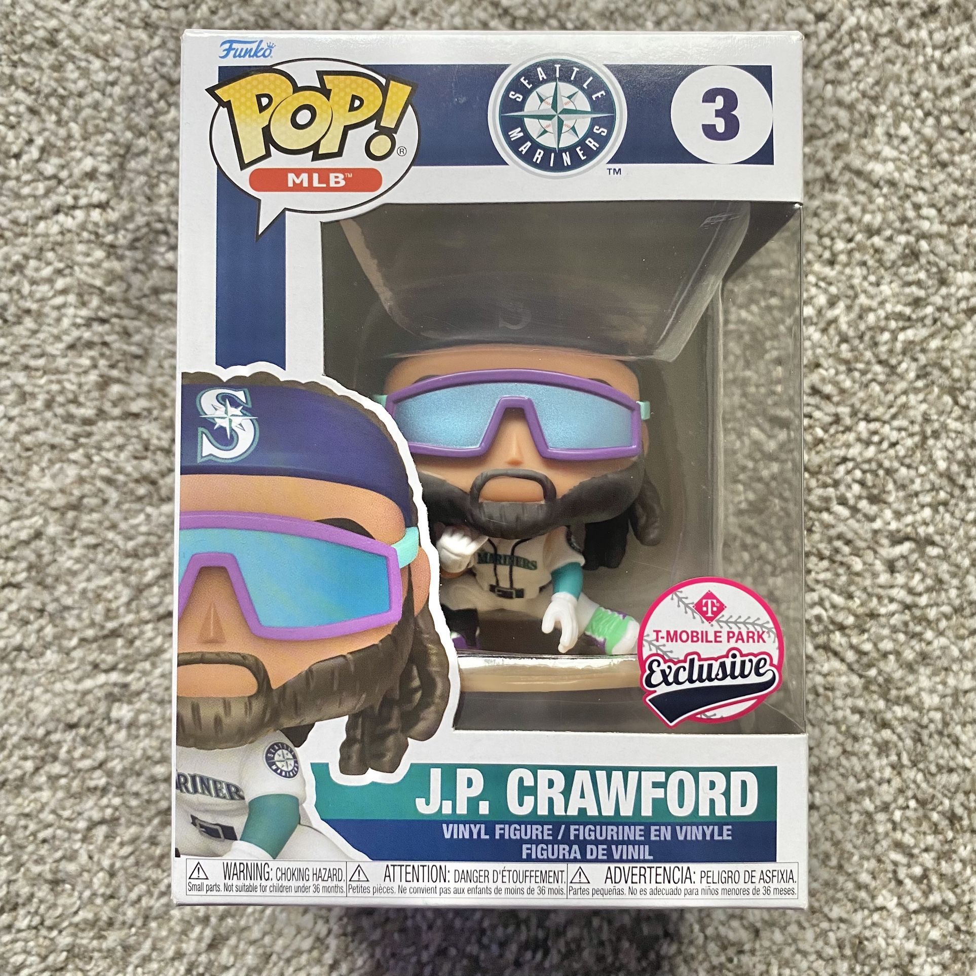 Seattle Mariners JP Crawford 3 MLB Funko Pop Tmobile Park Exclusive
