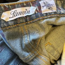 LANVIN jeans, Men’s Size ~34 x 34 Worn once, like new,  wide straight legs