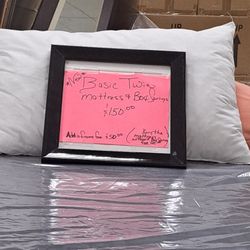 Basic Twin Mattress With Box Spring