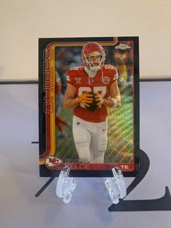 2025 Topps Chrome - Travis Kelce #150 Black Wave Refractor SSP /10