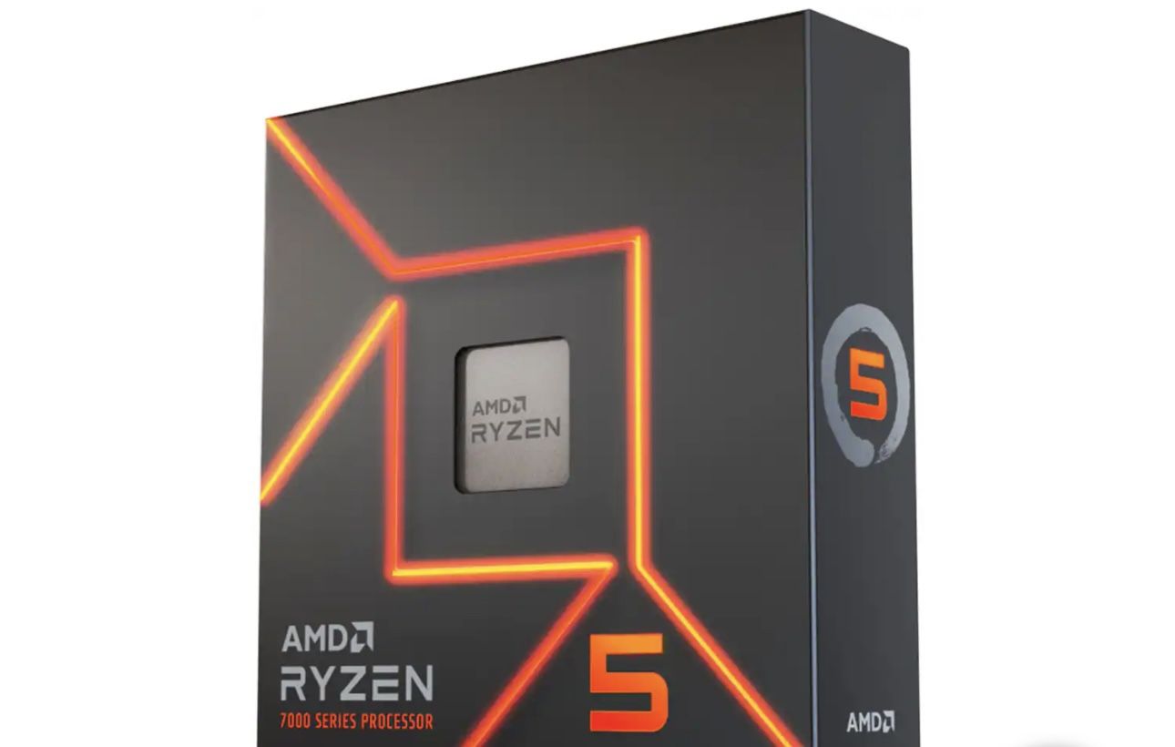 AMD - Ryzen 5 7600X 6-Core - 12-Thread 4.7GHz (5.3 GHz Max Boost) Socket AM5 Unlocked Desktop Processor